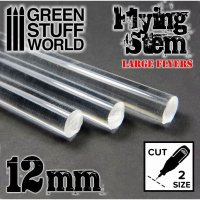 Green Stuff World - Acrylic Rods - Round 12 mm CLEAR