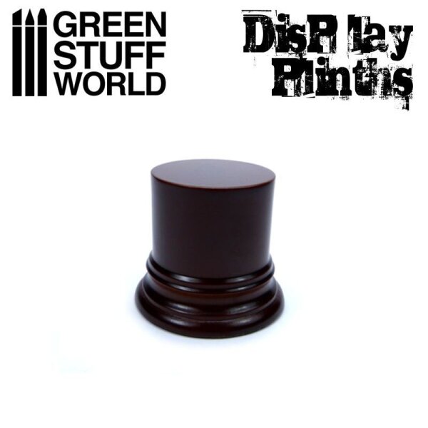 Green Stuff World - Round Display Plinth 4.5 cm - Hazelnut Brown