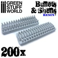 Green Stuff World - 200x Resin Bullets and Shells