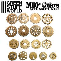 Green Stuff World - MDF Wood Steampunk Gears