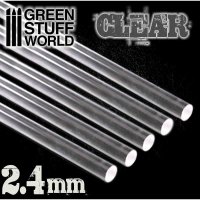 Green Stuff World - Acrylic Rods - Round 2.4 mm CLEAR