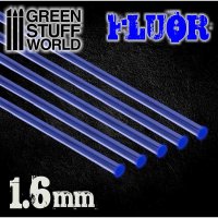Green Stuff World - Acrylic Rods - Round 1.6 mm Fluor BLUE