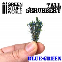 Green Stuff World - Tall Shrubbery - Blue Green