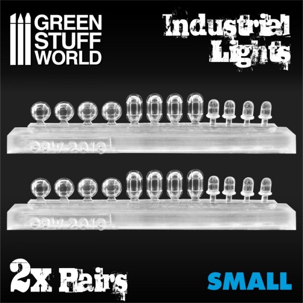 Green Stuff World - 24x Resin Industrial Lights - Small