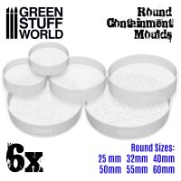 Green Stuff World - 6x Translucent white Containment...