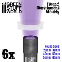 Green Stuff World - 6x Translucent white Containment...