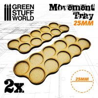 MDF Movement Trays 25mm x10 - Skirmish