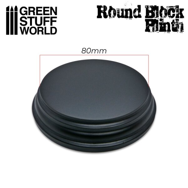 Green Stuff World - Round Top Display Plinth 8cm