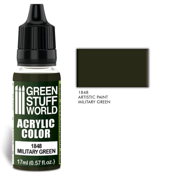 Green Stuff World - Acrylic Color MILITARY GREEN