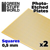 Green Stuff World - Photo-etched Plates - Small Squares