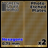 Photo-etched Plates - Medium Hexagons