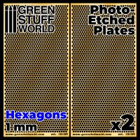 Green Stuff World - Photo-etched Plates - Large Hexagons