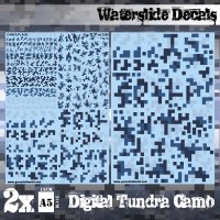 Green Stuff World - Waterslide Decals - Digital Tundra Camo