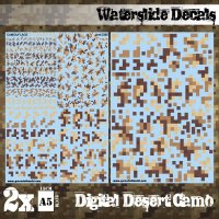 Green Stuff World - Waterslide Decals - Digital Desert Camo