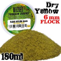 Green Stuff World - Static Grass Flock 6 mm - Dry Yellow...