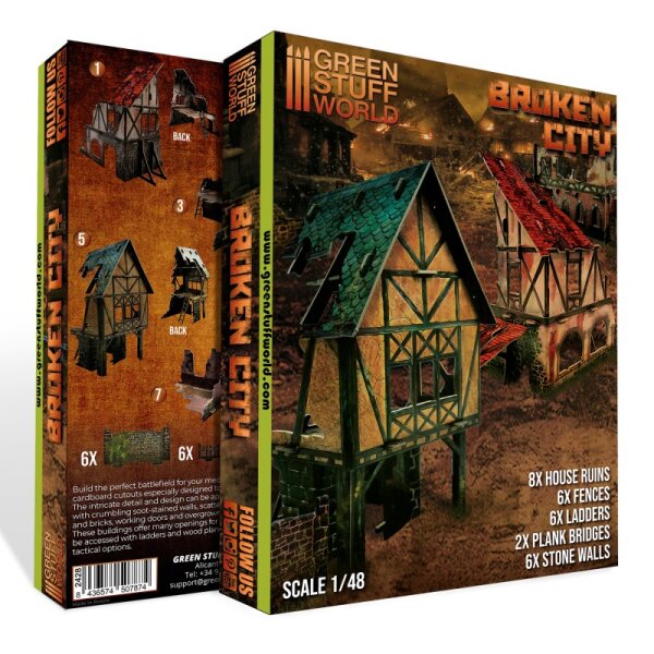 Green Stuff World - Broken City - Terrain Set