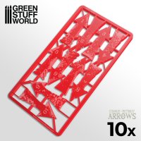 Green Stuff World - Charge and Retreat Arrows - Red