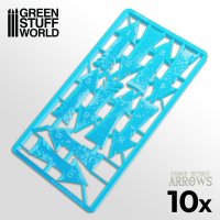 Green Stuff World - Charge and Retreat Arrows - Light Blue
