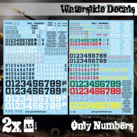 Green Stuff World - Waterslide Decals - Only Numbers