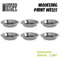 Green Stuff World - Modelling Paint Wells x6