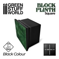 Green Stuff World - Square Top Display Plinth 8x8 cm - Black