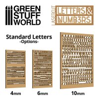 Green Stuff World - Letters and Numbers 4 mm STANDARD