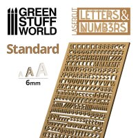 Green Stuff World - Letters and Numbers 6 mm STANDARD