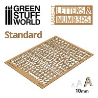 Green Stuff World - Letters and Numbers 10 mm STANDARD