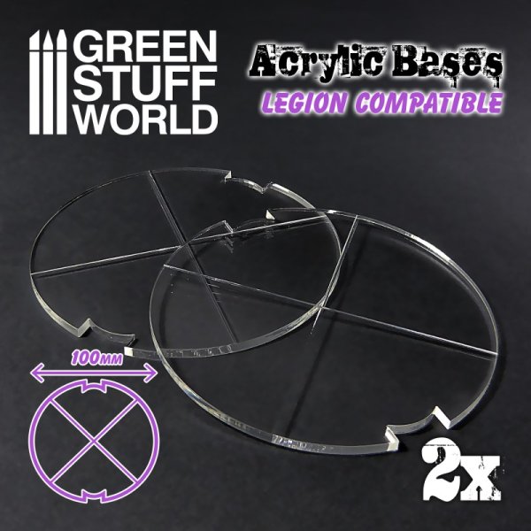 Green Stuff World - Acrylic Bases - Round 100 mm (Legion)