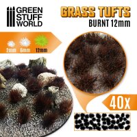 Green Stuff World - Grass TUFTS - 12mm self-adhesive - BURNT