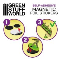 Green Stuff World - Oval Magnetic Sheet SELF-ADHESIVE -...