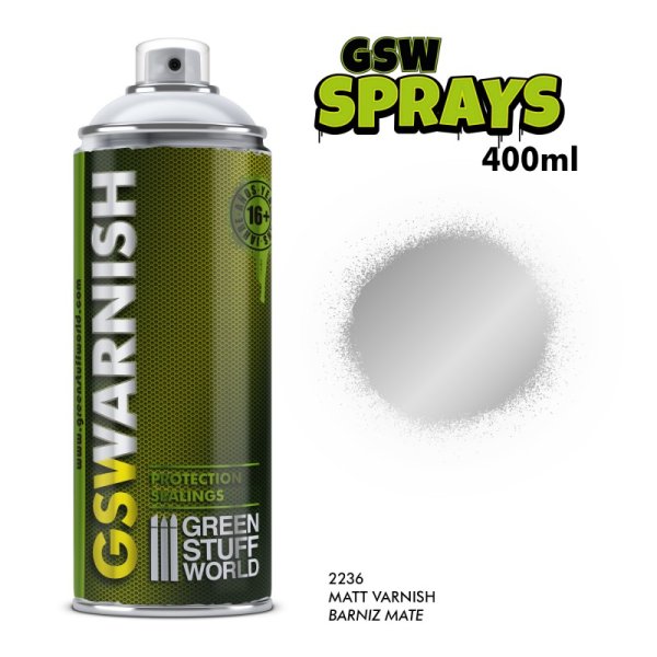 Green Stuff World - SPRAY MATT Varnish 400ml