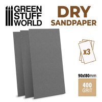 Green Stuff World - SandPaper 180x90mm - DRY 400 grit