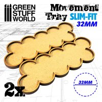 MDF Movement Trays 32mm x 10 - SLIM-FIT