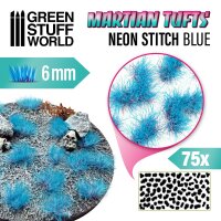 Green Stuff World - Martian Fluor Tufts - NEON STITCH BLUE
