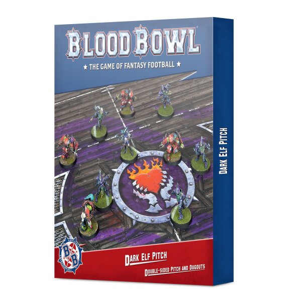 Blood Bowl - Dark Elf Pitch & Dugouts
