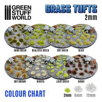 Green Stuff World - Grass TUFTS - 2mm self-adhesive - Dry...