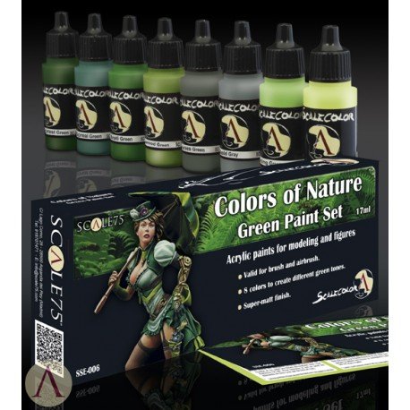 Scale 75 - Colors of Nature Green Paint Set