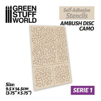 Green Stuff World - Self-adhesive stencils - Ambush Disc...