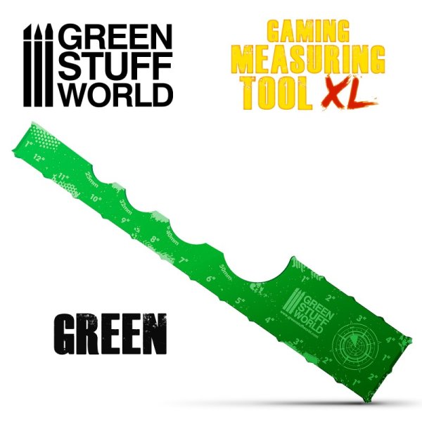 Green Stuff World - Gaming Measuring Tool - Green 12 inches