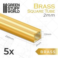 Green Stuff World - Square Brass Tubes 2mm