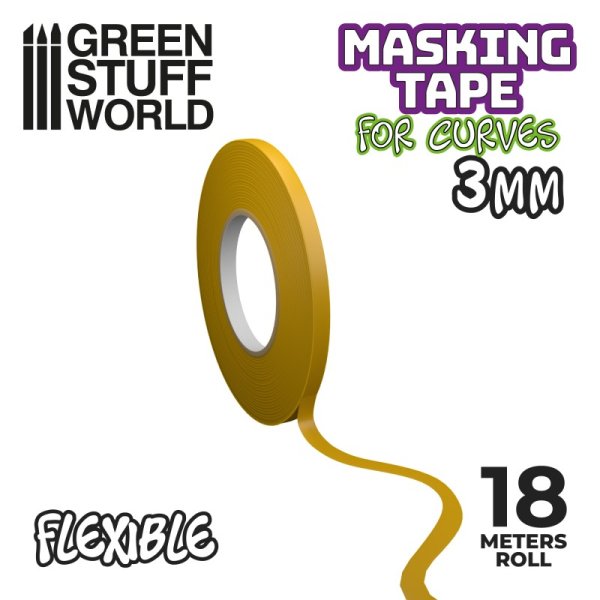 Green Stuff World - Flexible Masking Tape - 3mm