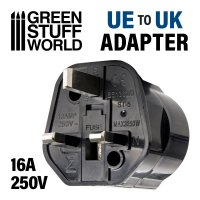 Green Stuff World - UE-UK plug adapter BLACK