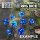 Green Stuff World - 12x D6 16mm Dice - Clear Blue/Turquoise