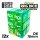 Green Stuff World - 12x D6 16mm Dice - Clear Green/Yellow