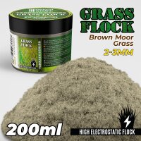 Green Stuff World - Static Grass Flock 2-3mm - Brown Moor...