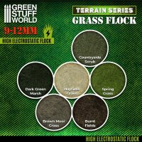 Green Stuff World - Static Grass Flock 9-12mm - Brown Moor Grass - 200 ml