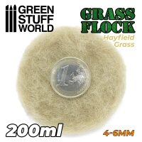 Green Stuff World - Static Grass Flock 4-6mm - HAYFIELD...