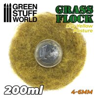 Green Stuff World - Static Grass Flock 4-6mm - DRY YELLOW...
