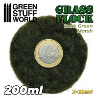 Static Grass Flock 2-3mm - DARK GREEN MARSH - 200 ml